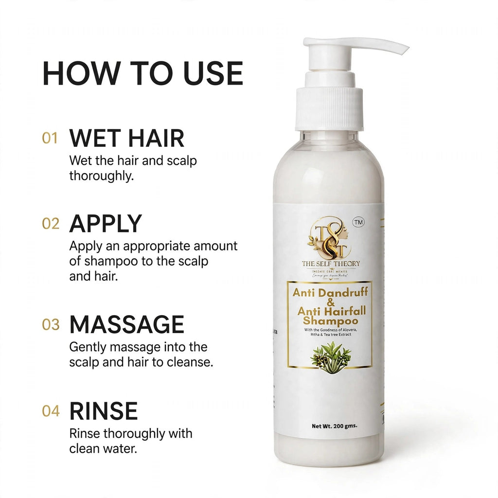 Anti Dandruff & Anti Hair Fall Shampoo - The Self Theory