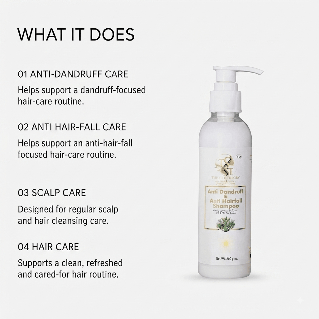 Anti Dandruff & Anti Hair Fall Shampoo - The Self Theory