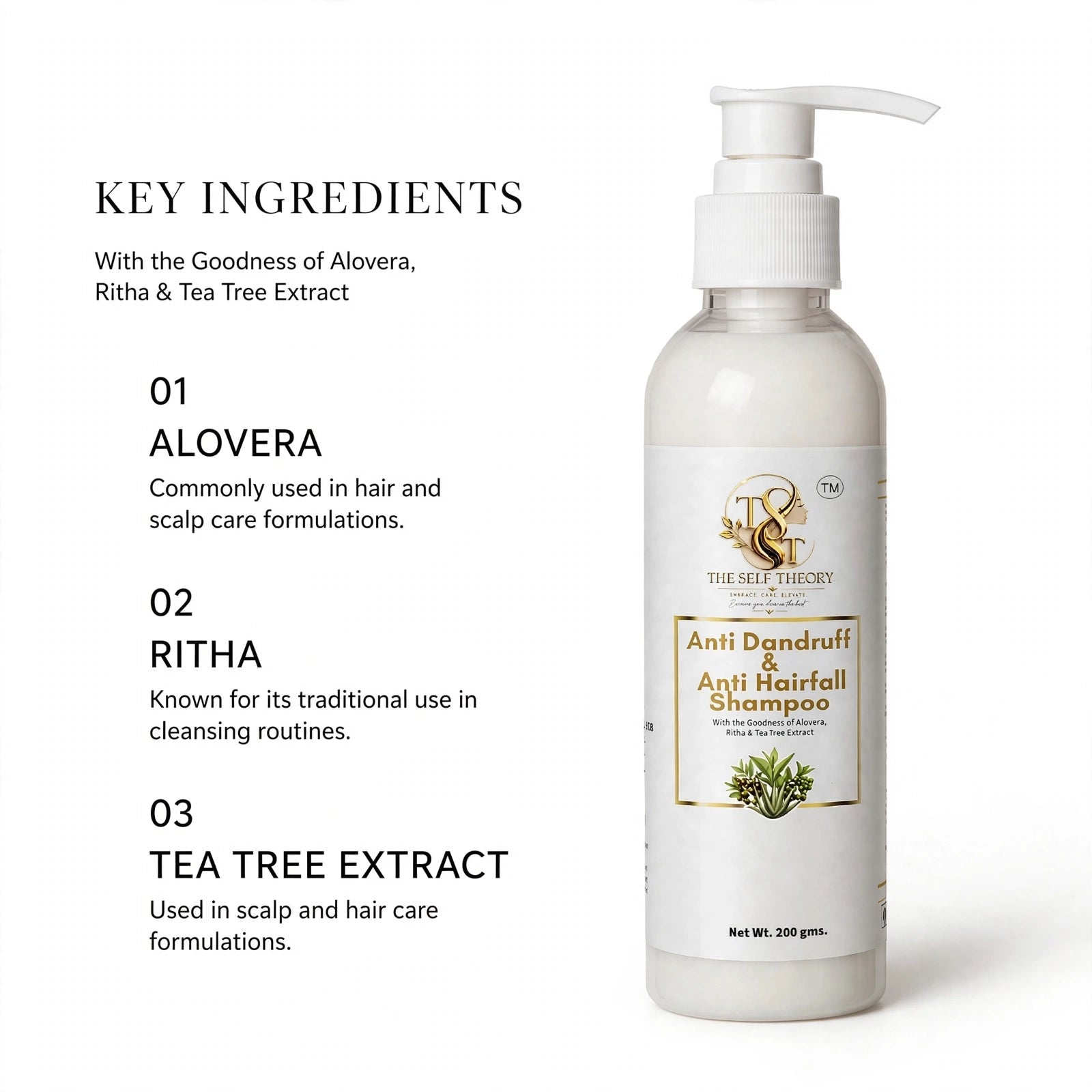 Anti Dandruff & Anti Hair Fall Shampoo - The Self Theory