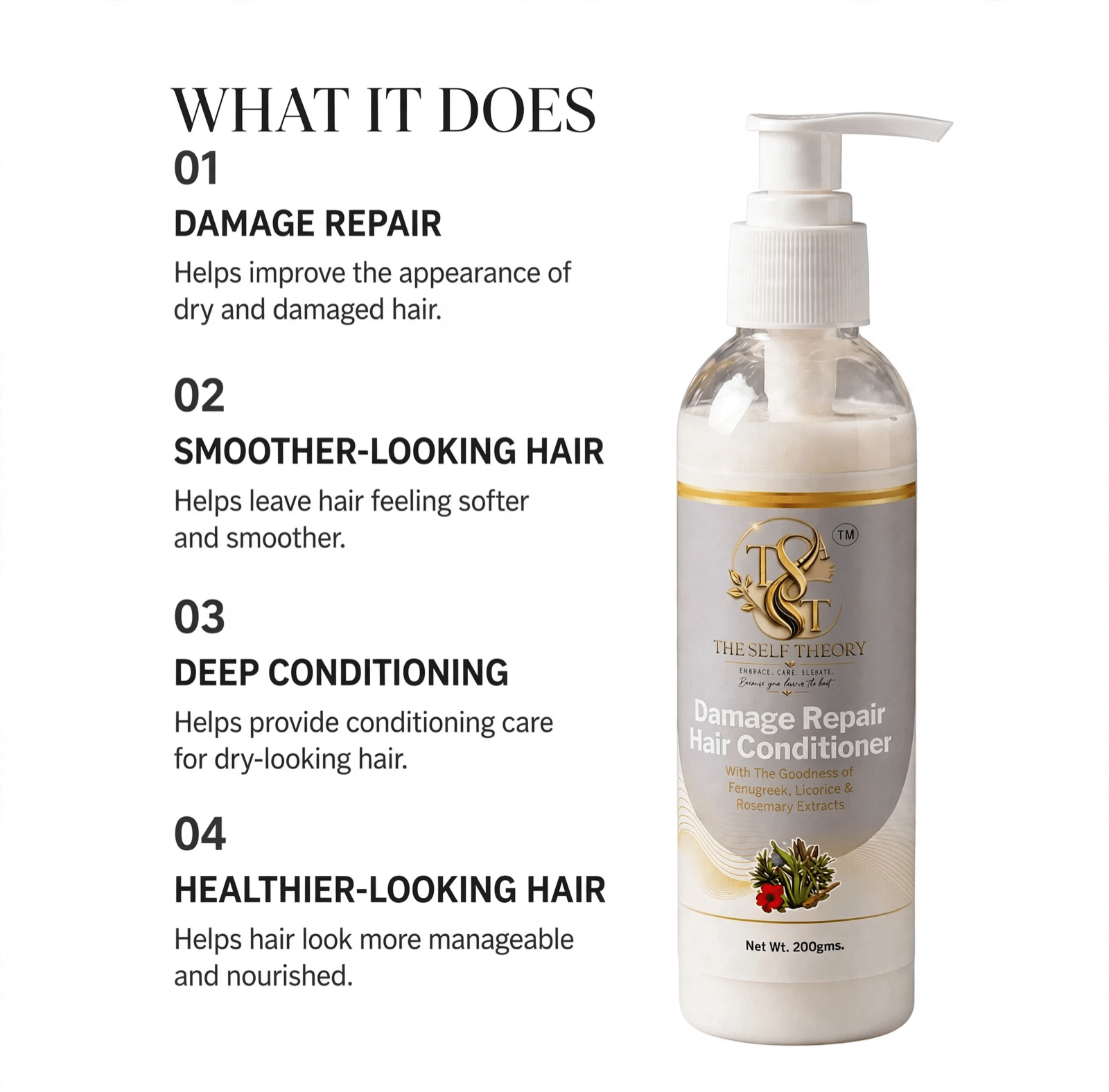 Damage Repair Hair Conditioner - The Self Theory