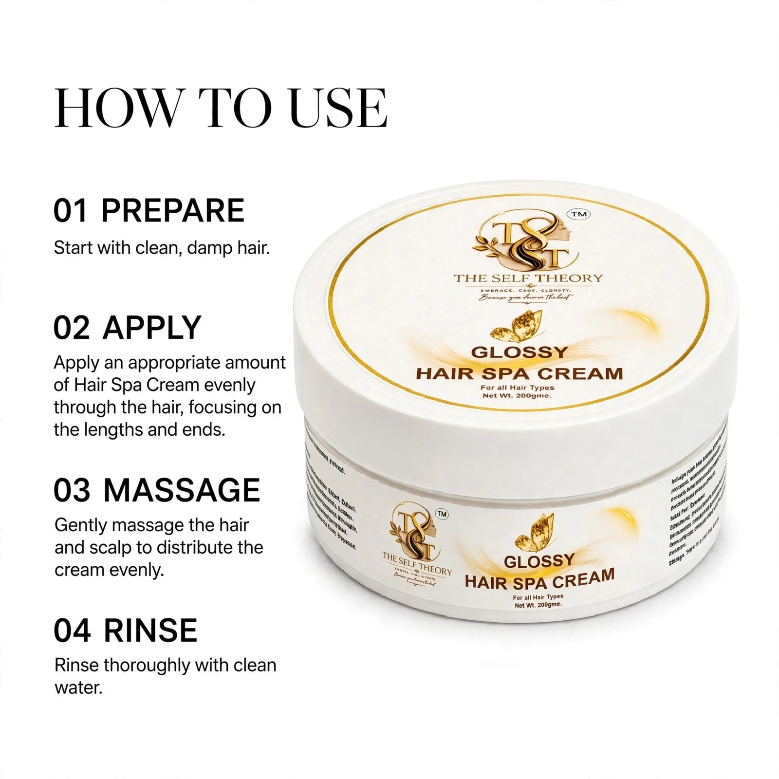 Glossy Hair SPA Cream - The Self Theory