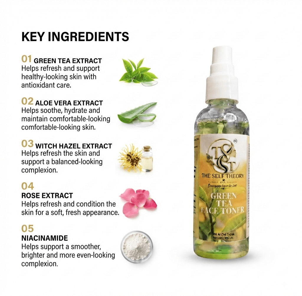 Green Tea Face Toner - The Self Theory