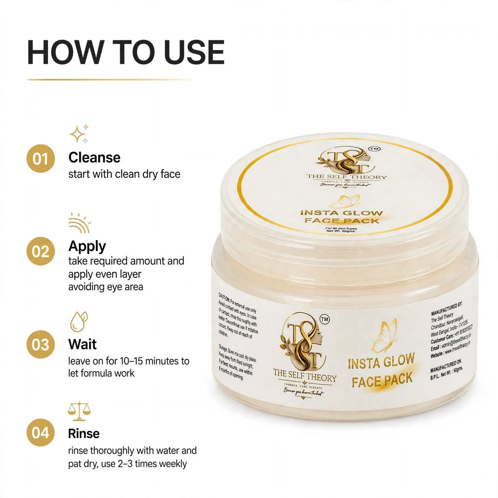 Insta Glow Face Pack - The Self Theory