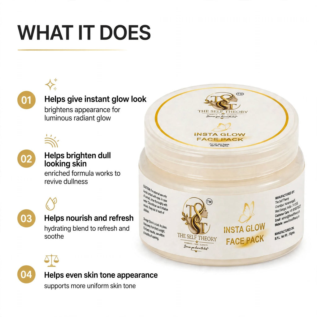 Insta Glow Face Pack - The Self Theory