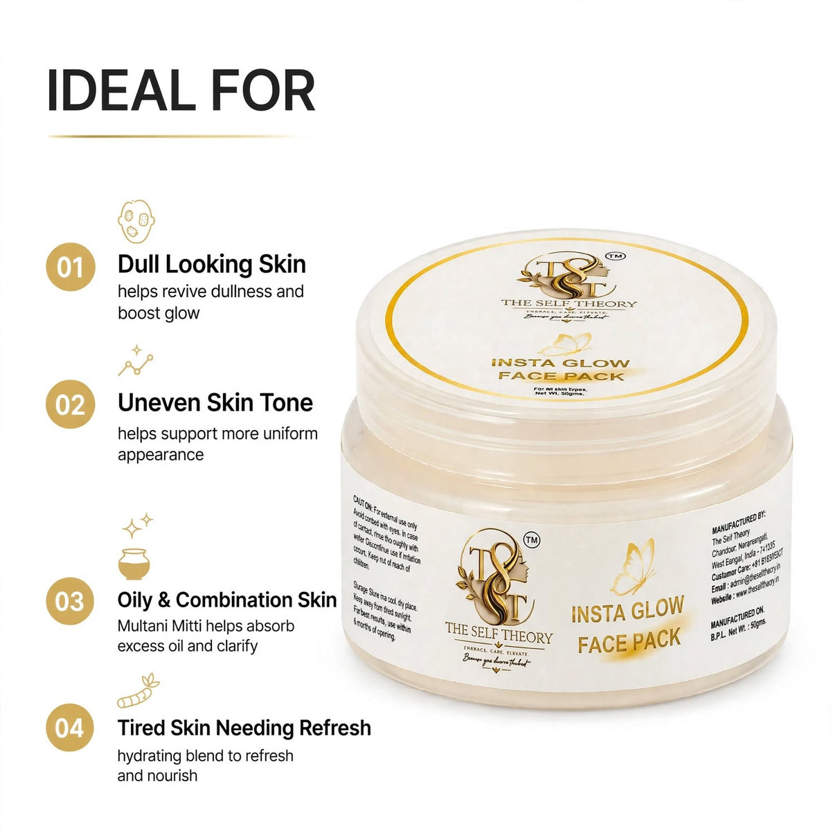 Insta Glow Face Pack - The Self Theory