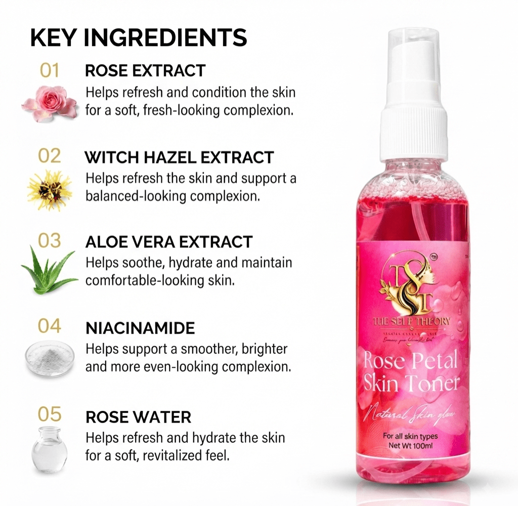 Rose Petal Skin Toner - The Self Theory