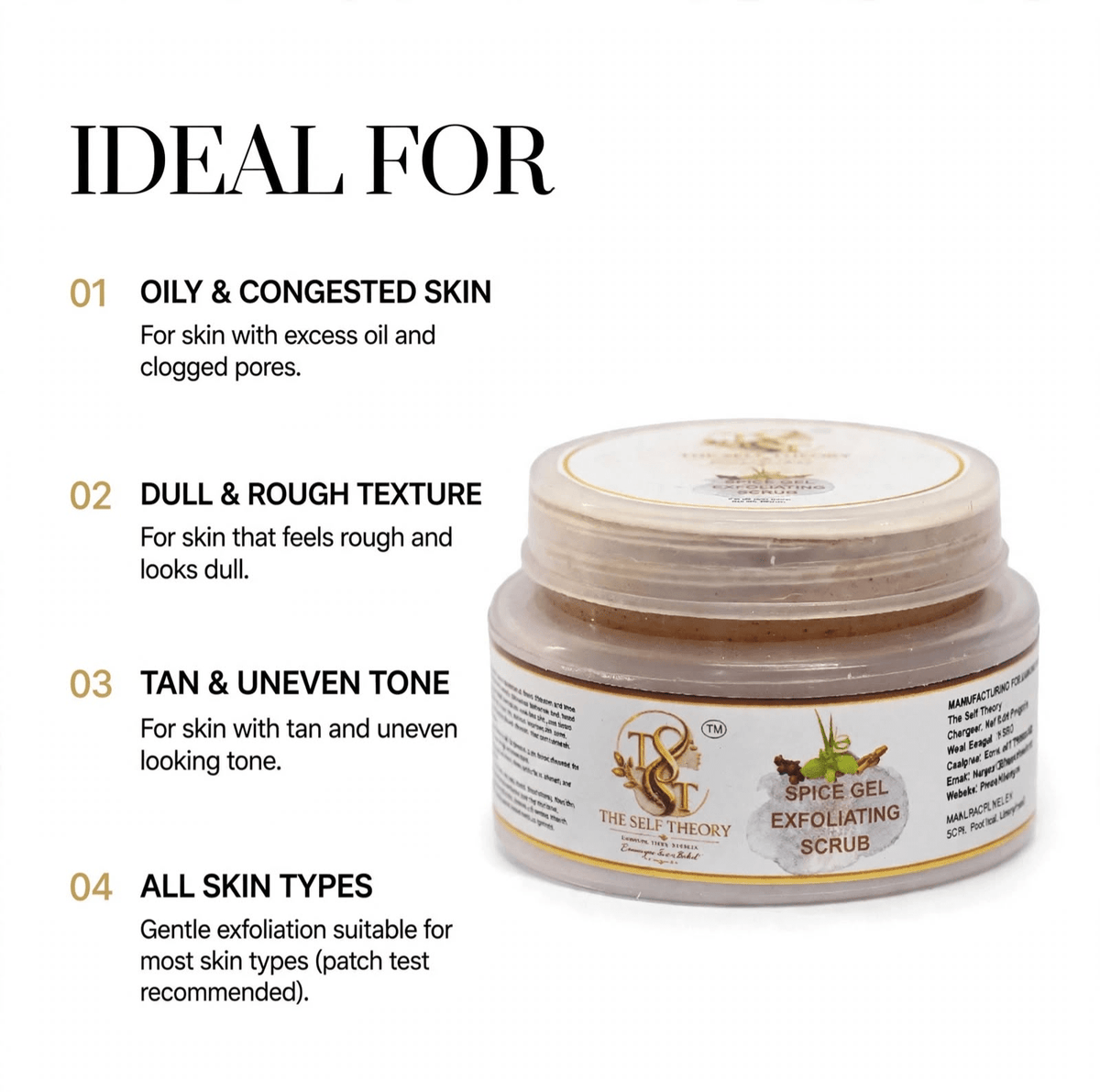 Spice Gel Exfoliating Scrub - The Self Theory