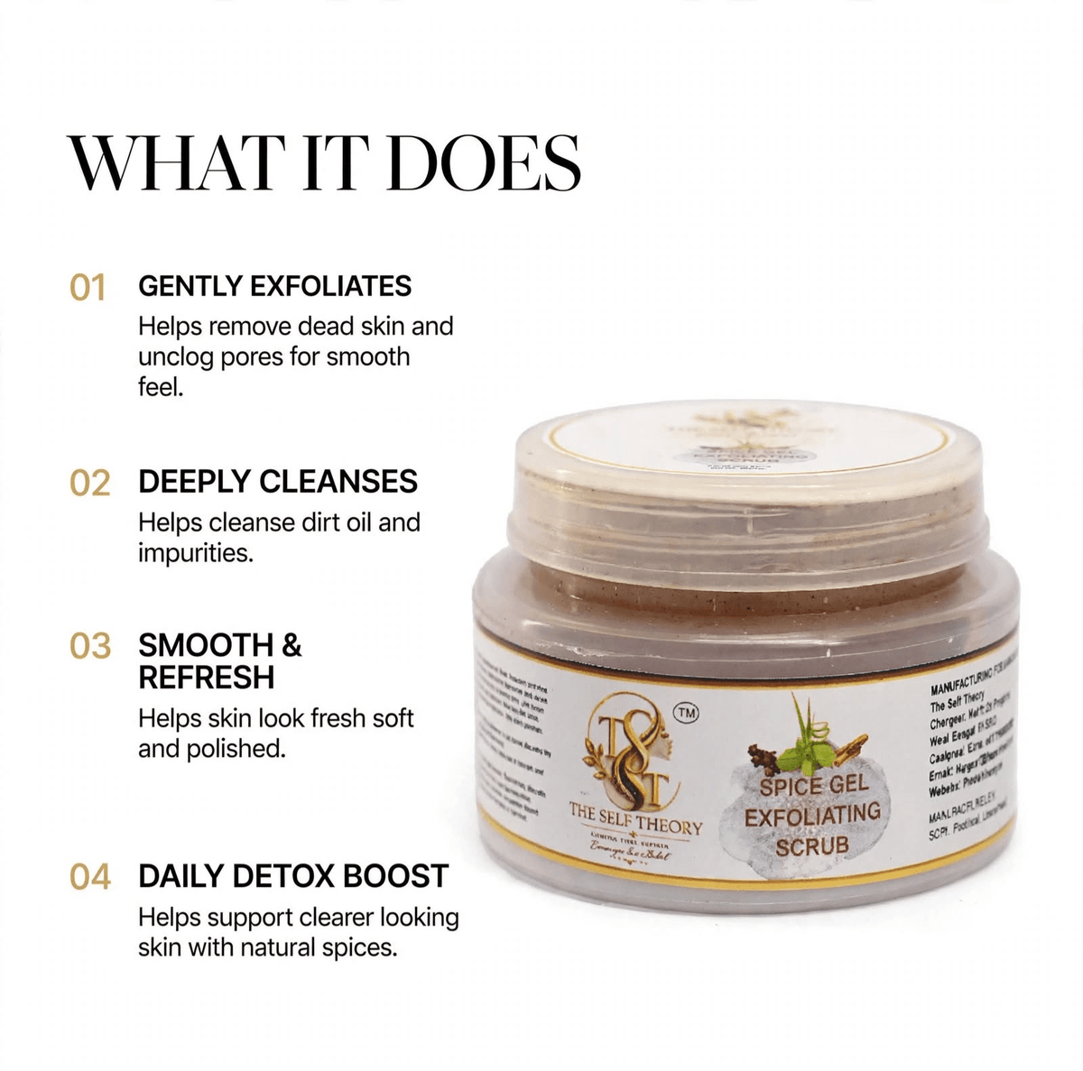 Spice Gel Exfoliating Scrub - The Self Theory