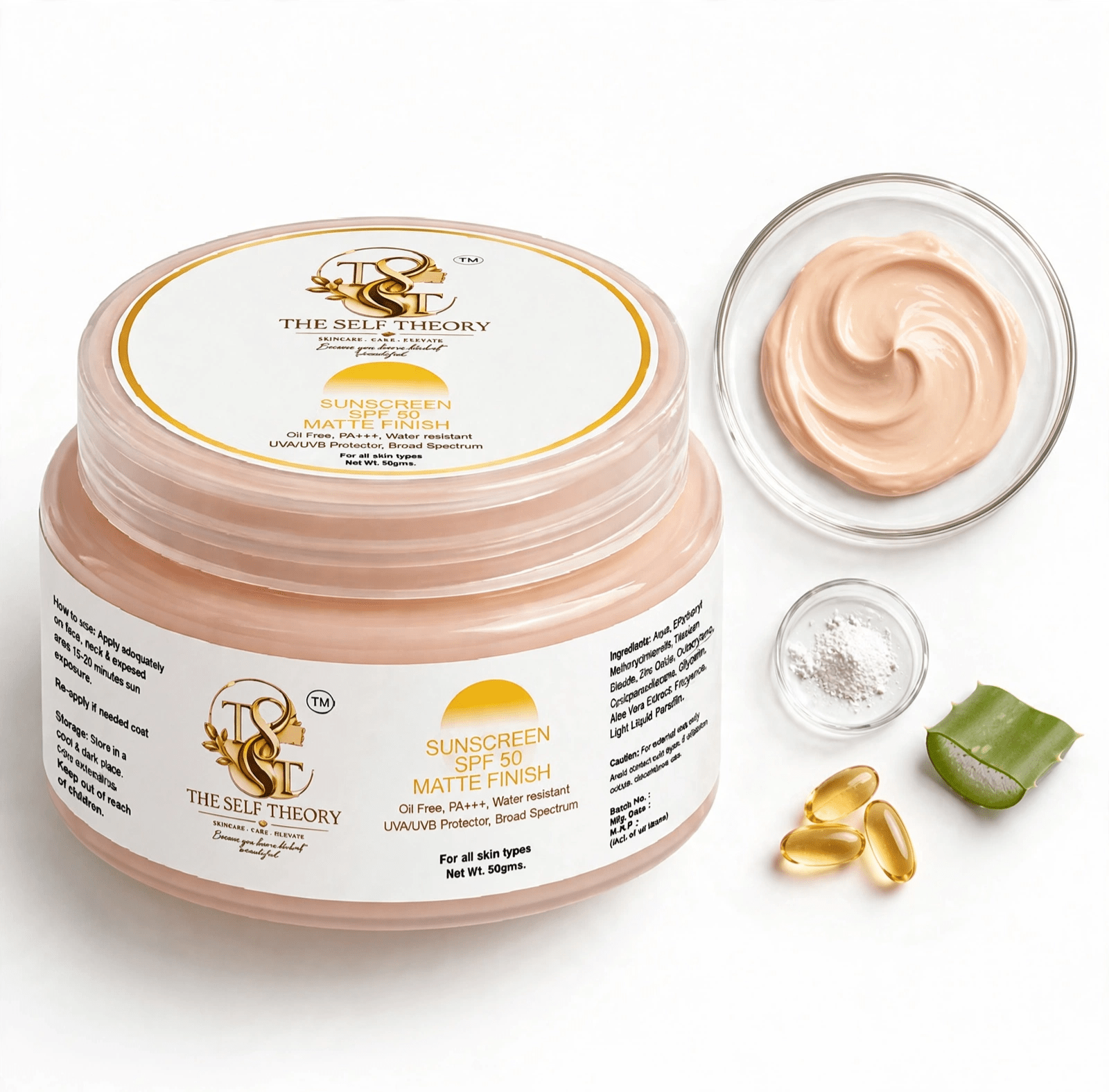 Sunscreen SPF 50 Matte Finish - The Self Theory